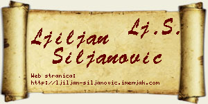 Ljiljan Siljanović vizit kartica